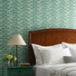 Climbing Vine Soft Teal Wallpaper