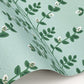 Climbing Vine Soft Teal Wallpaper