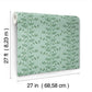 Climbing Vine Soft Teal Wallpaper