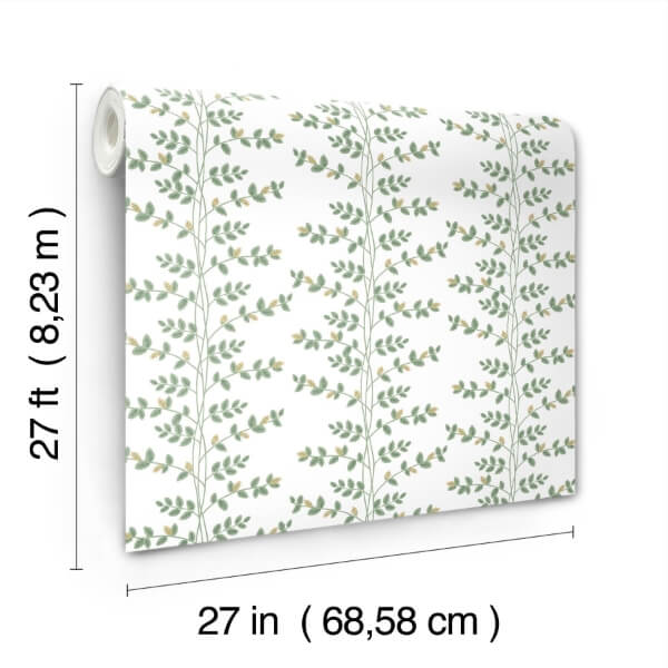 Climbing Vine Gold Wallpaper