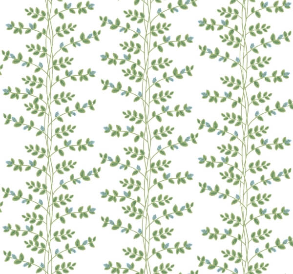 Climbing Vine Blue Wallpaper