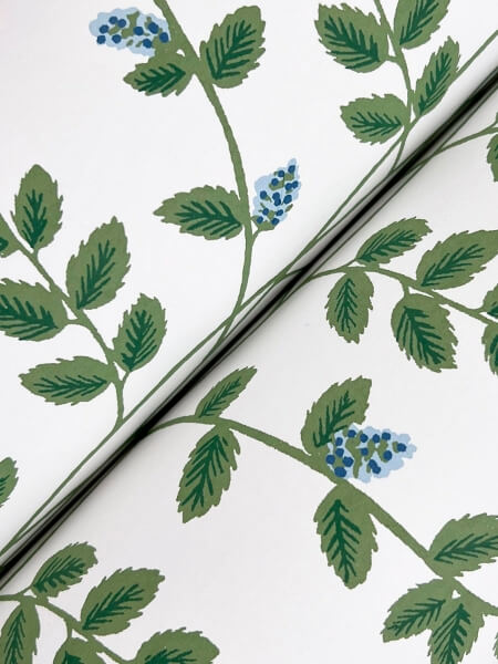 Climbing Vine Blue Wallpaper
