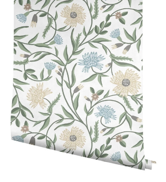Aster White Wallpaper