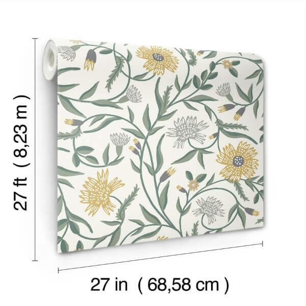 Aster Gold Wallpaper