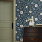 Aster Navy Wallpaper