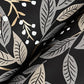 Willowberry Black Wallpaper