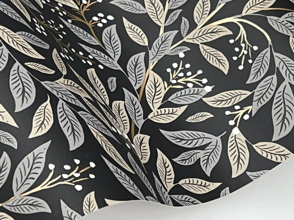 Willowberry Black Wallpaper