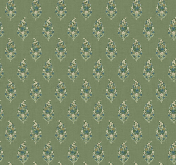 Paisley Green Wallpaper