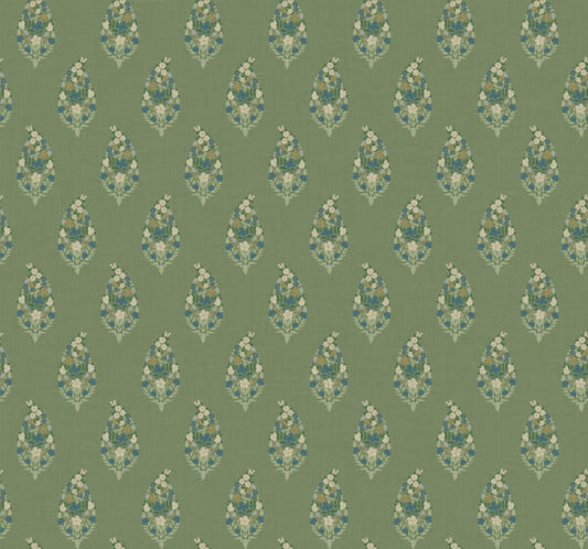 Paisley Green Wallpaper