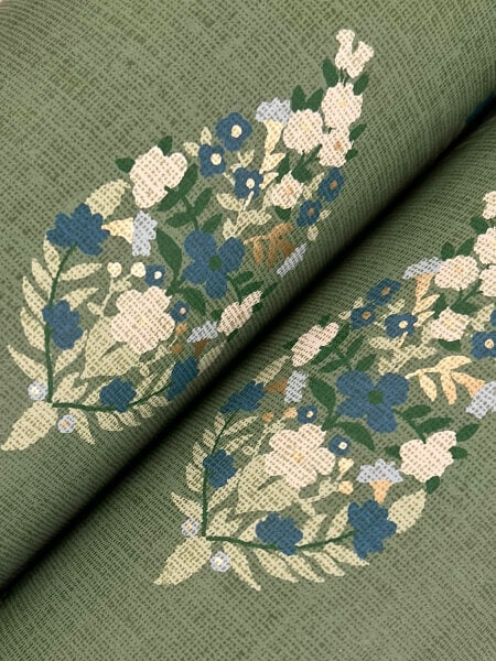 Paisley Green Wallpaper