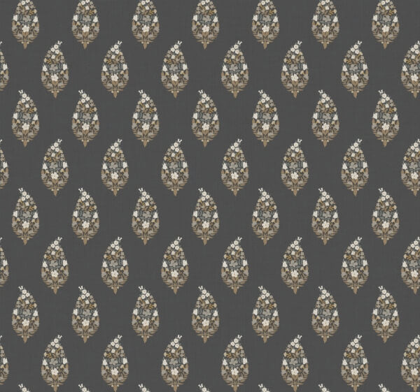 Paisley Black Wallpaper