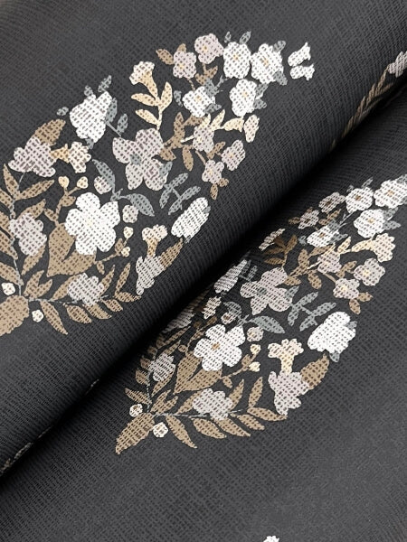 Paisley Black Wallpaper
