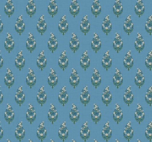 Paisley Blue Wallpaper