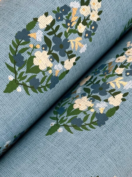 Paisley Blue Wallpaper