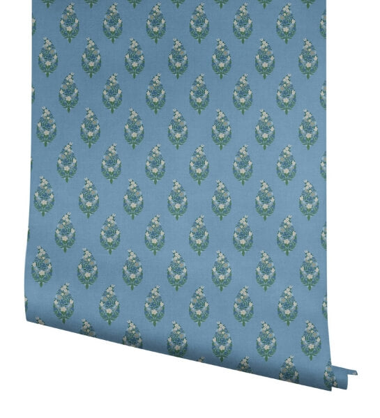Paisley Blue Wallpaper