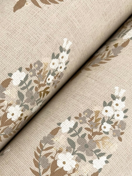 Paisley Linen Wallpaper