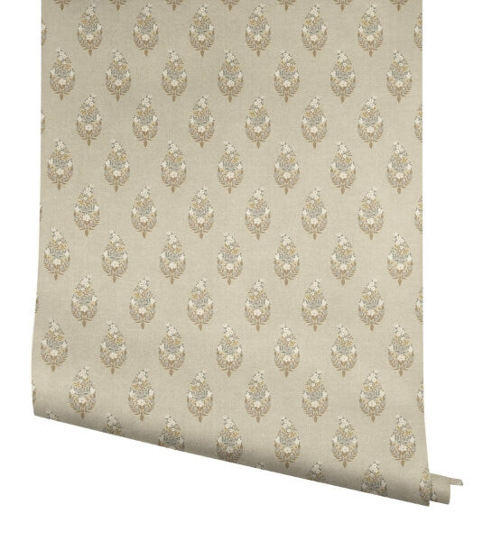 Paisley Linen Wallpaper