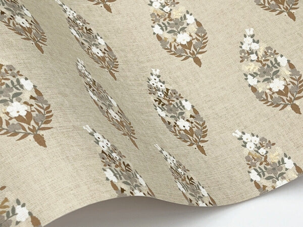 Paisley Linen Wallpaper