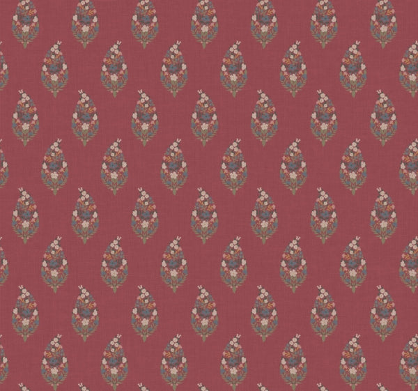 Paisley Burgundy Wallpaper