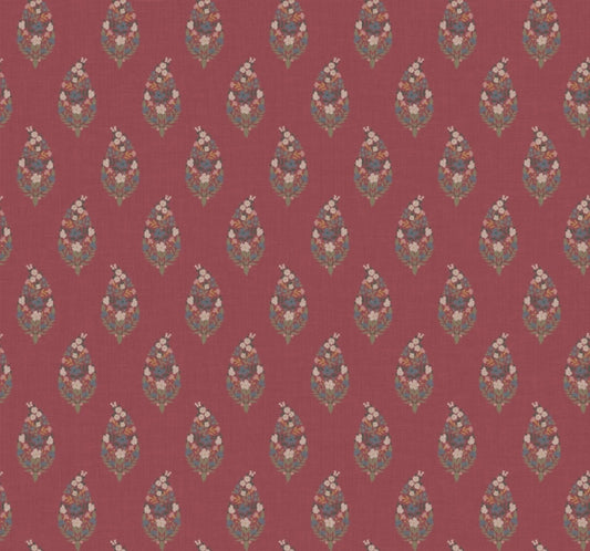 Paisley Burgundy Wallpaper