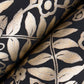 Pineapple Damask Black Wallpaper