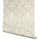 Pineapple Damask Linen Wallpaper