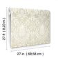 Pineapple Damask Linen Wallpaper
