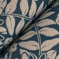 Pineapple Damask Navy Wallpaper