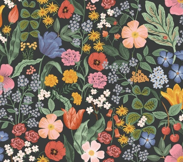 Blossom Black Wallpaper