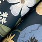 Blossom Navy Wallpaper