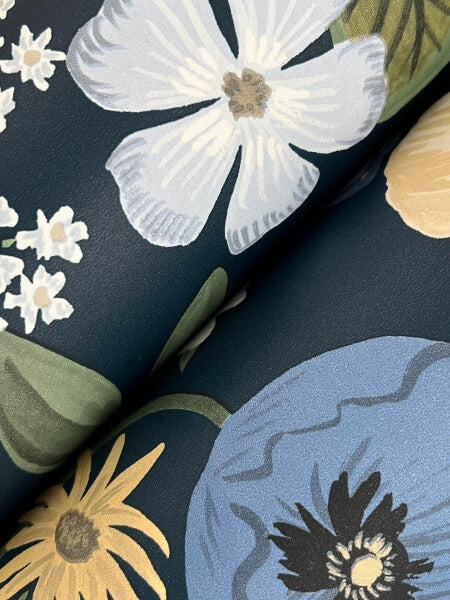 Blossom Navy Wallpaper