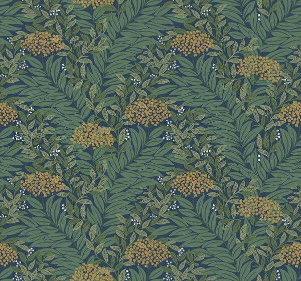 Highgrove Navy Wallpaper