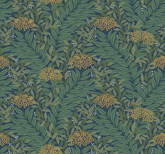Highgrove Navy Wallpaper