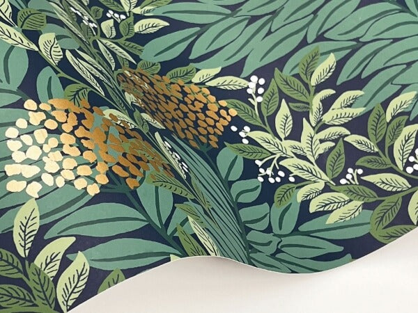 Highgrove Navy Wallpaper