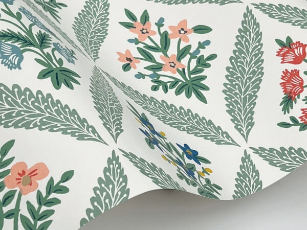 Estee Garden Sage Wallpaper