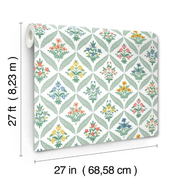 Estee Garden Sage Wallpaper