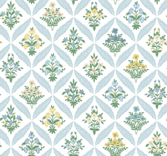 Estee Garden Blue Wallpaper