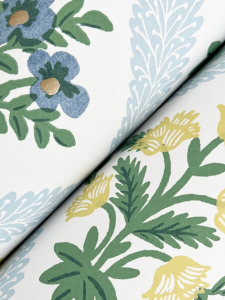Estee Garden Blue Wallpaper