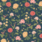 Roses Navy Wallpaper