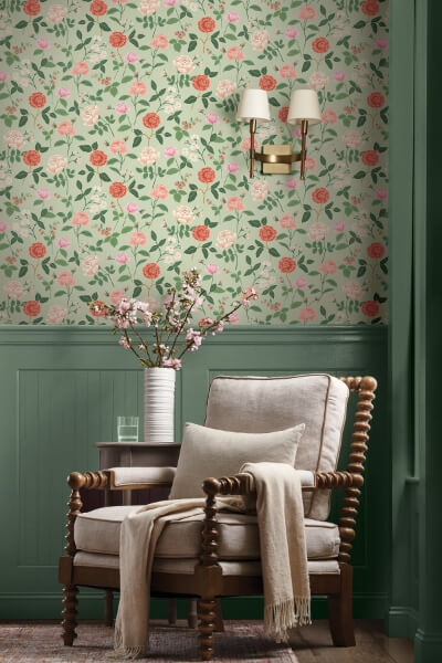Roses Mint Wallpaper