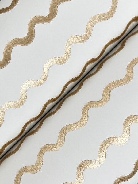 Rickrack Gold Wallpaper