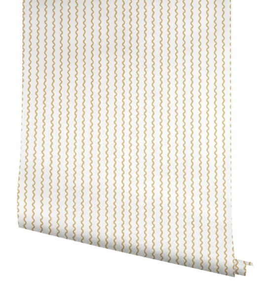 Rickrack Gold Wallpaper