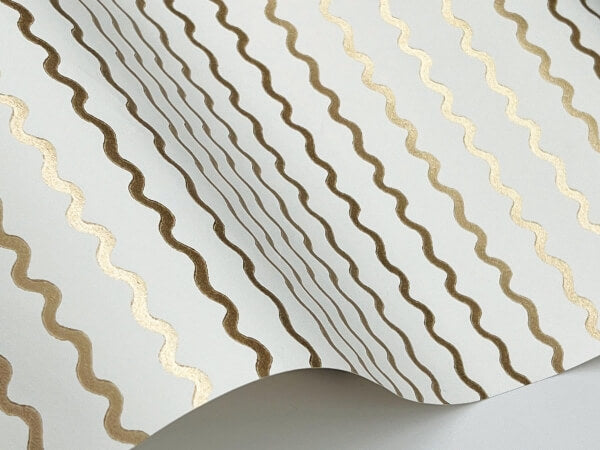 Rickrack Gold Wallpaper