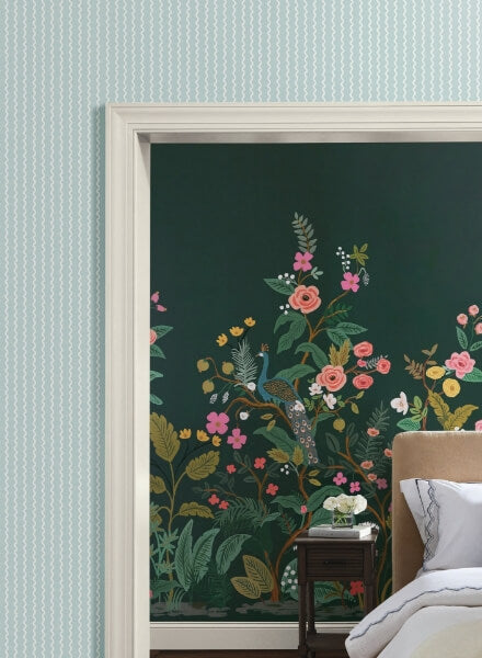 Rickrack Light Blue Wallpaper