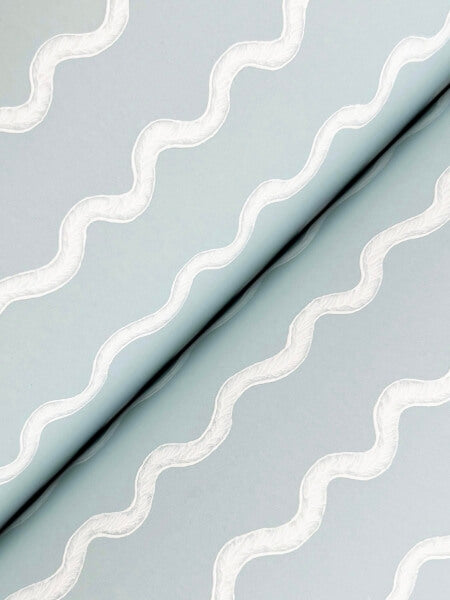 Rickrack Light Blue Wallpaper