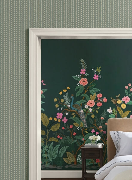Rickrack Moss Wallpaper