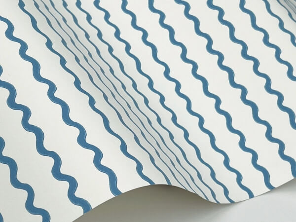 Rickrack Blue Wallpaper