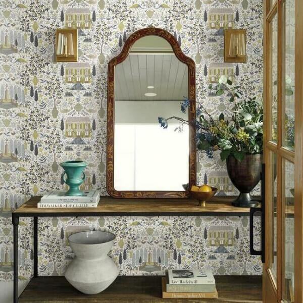 Camont Linen & Gold Wallpaper