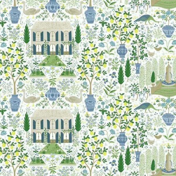 Camont Blue & Green Wallpaper
