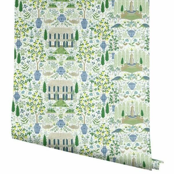Camont Blue & Green Wallpaper